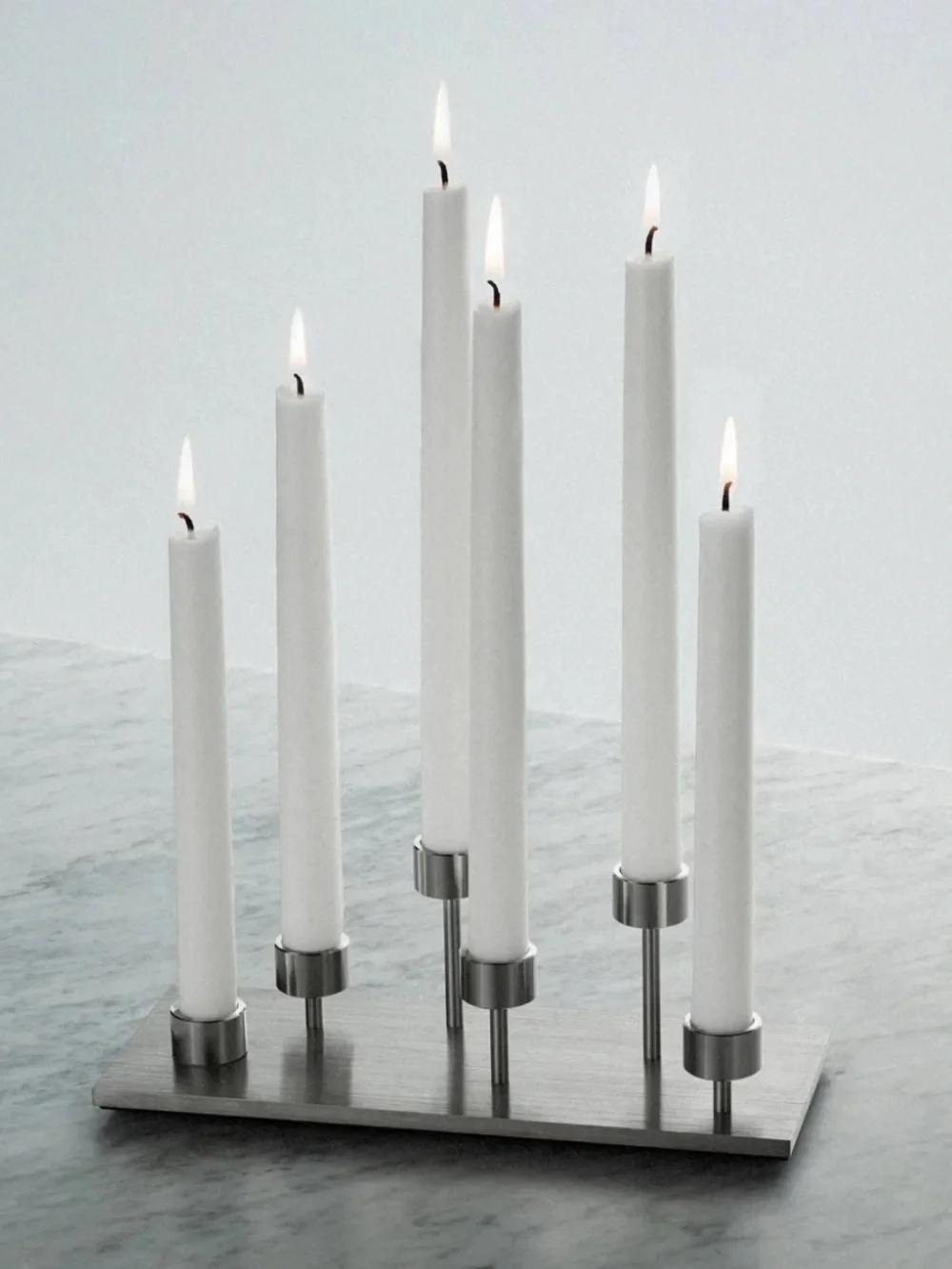 Buster + Punch Machined Candelabra Steel 9 inch Candle Holder New in Box